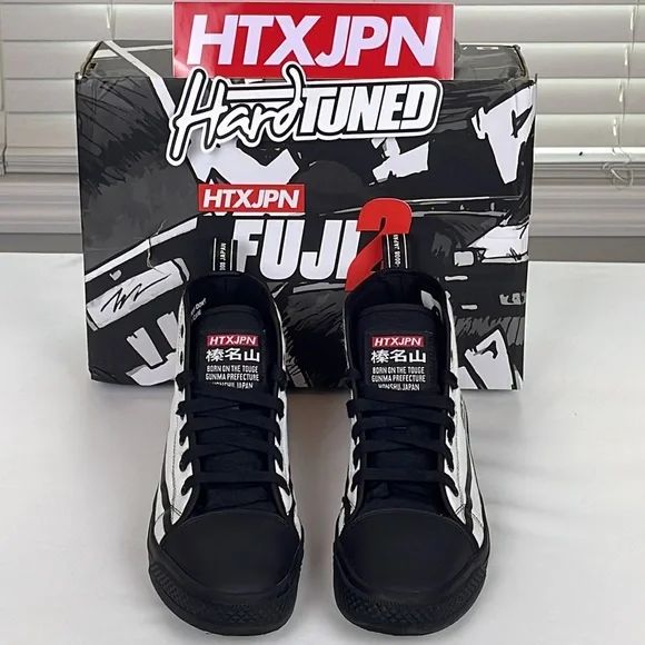 EUC HTXJPN FUJI 2 Panda High-Top HardTuned Men’s Sneakers Size 9 - Picture 2 of 15